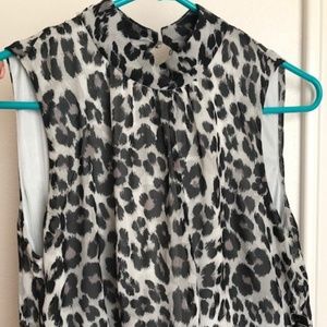 Gray Leopard Sleeveless dress. Brand new with tags